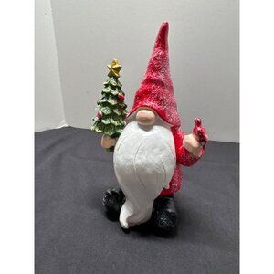 Christmas Gnome 7" Decor Festive Holiday Collectible Resin Figurine